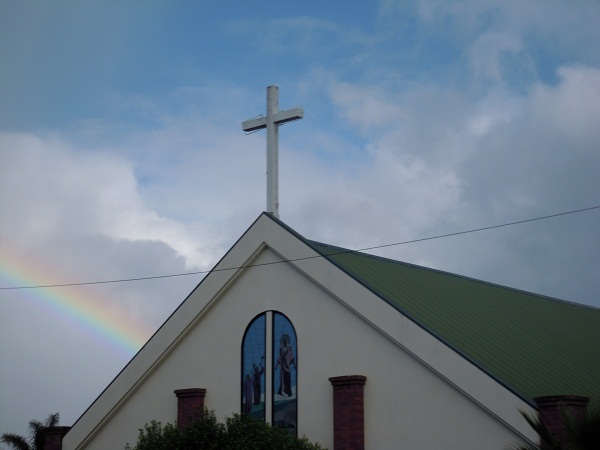 教会と虹